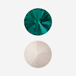 Кристалл Риволи (Rivoli), оттенок "Голубой Циркон"/"Blue Zircon", 12мм