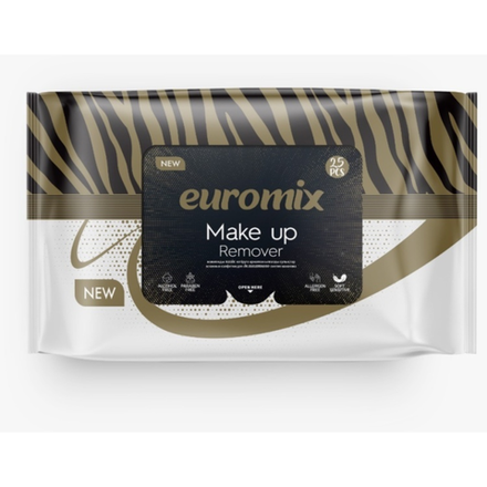 Влажные салфетки для снятия макияжа Euromiх 25 штук