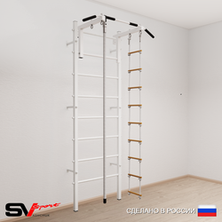 Шведская стенка Sv Sport 514 (Турник стандарт/Канат/Лестница)