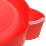 Миска пластиковая «Котофей» 18,5*4,8см цвет красный /550мл