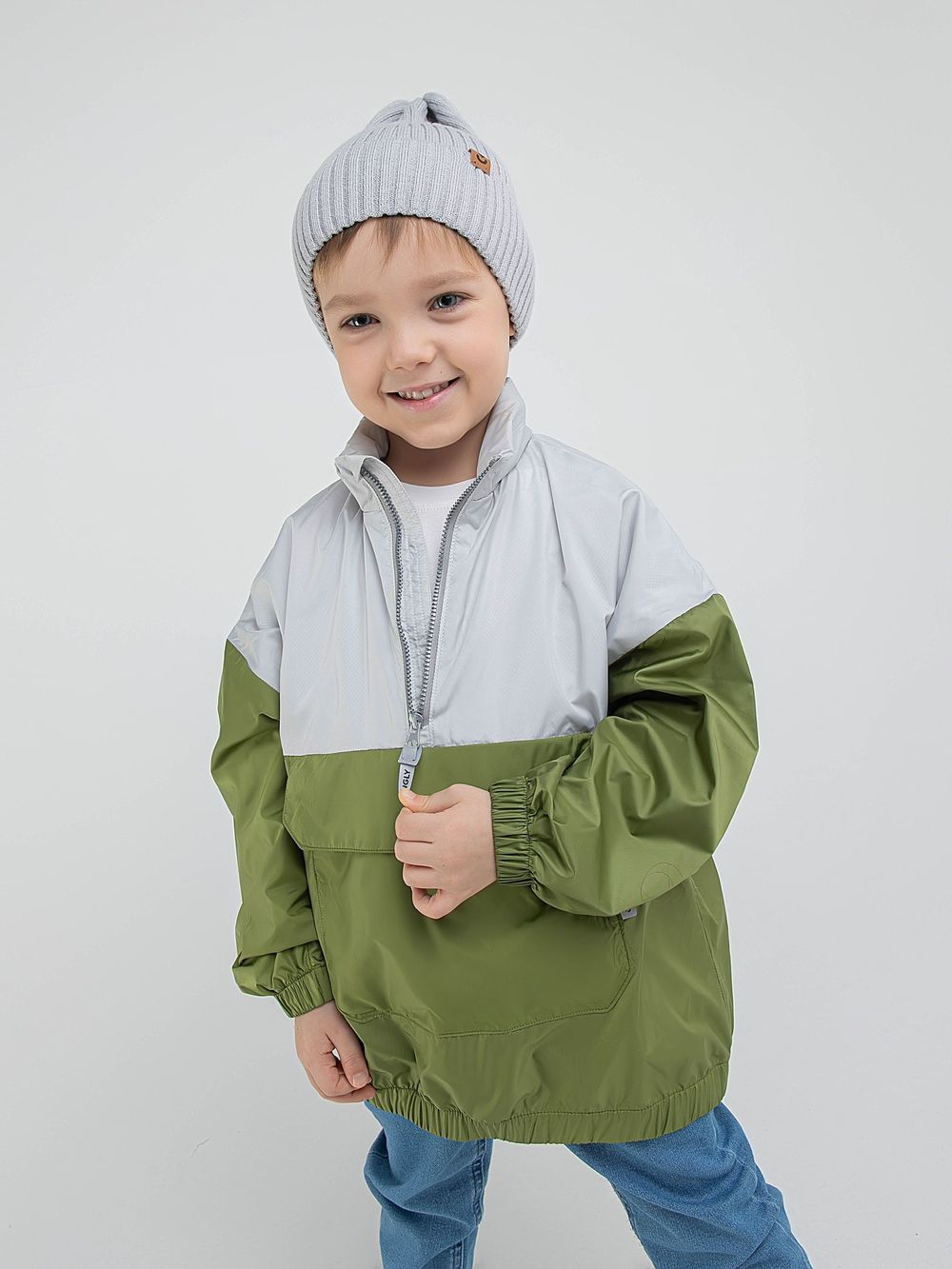 Анорак на сетчатой подкладке "Авокадо"