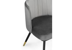 Стул на металлокаркасе Penelopa dark gray / light gray / black / gold