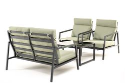 "Лилия" лаунж-зона 4-местная из алюминия, цвет серо-зеленый