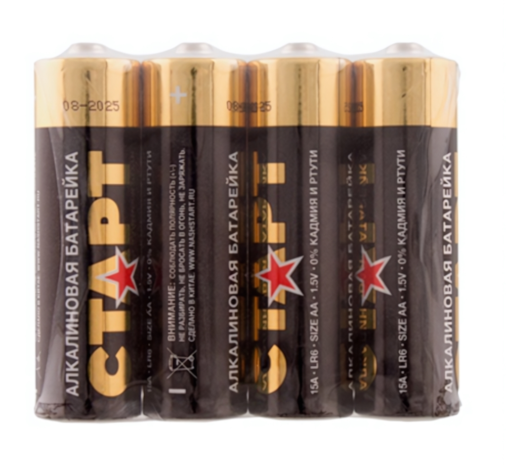 Батарейка СТАРТ Алкалиновая LR6 (АА) 4шт п/п 6003