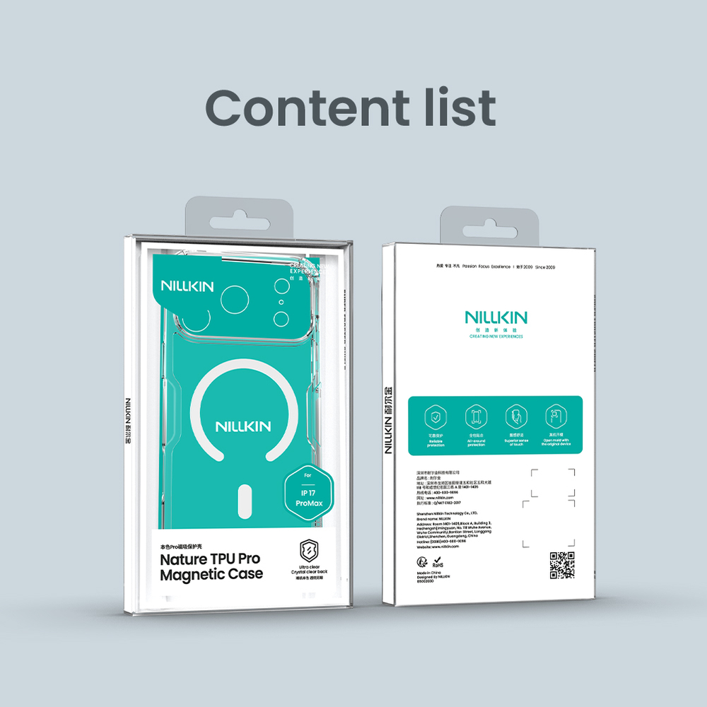 Чехол с MagSafe от Nillkin для смартфона iPhone 17 Pro Max, серия Nature TPU Pro Magnetic Case