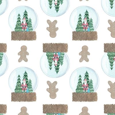 Снежный шар с сантой