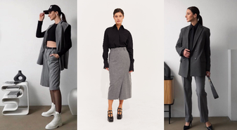 Серый цвет в деловой одежде базовый цвет в гардеробе любой женщины
