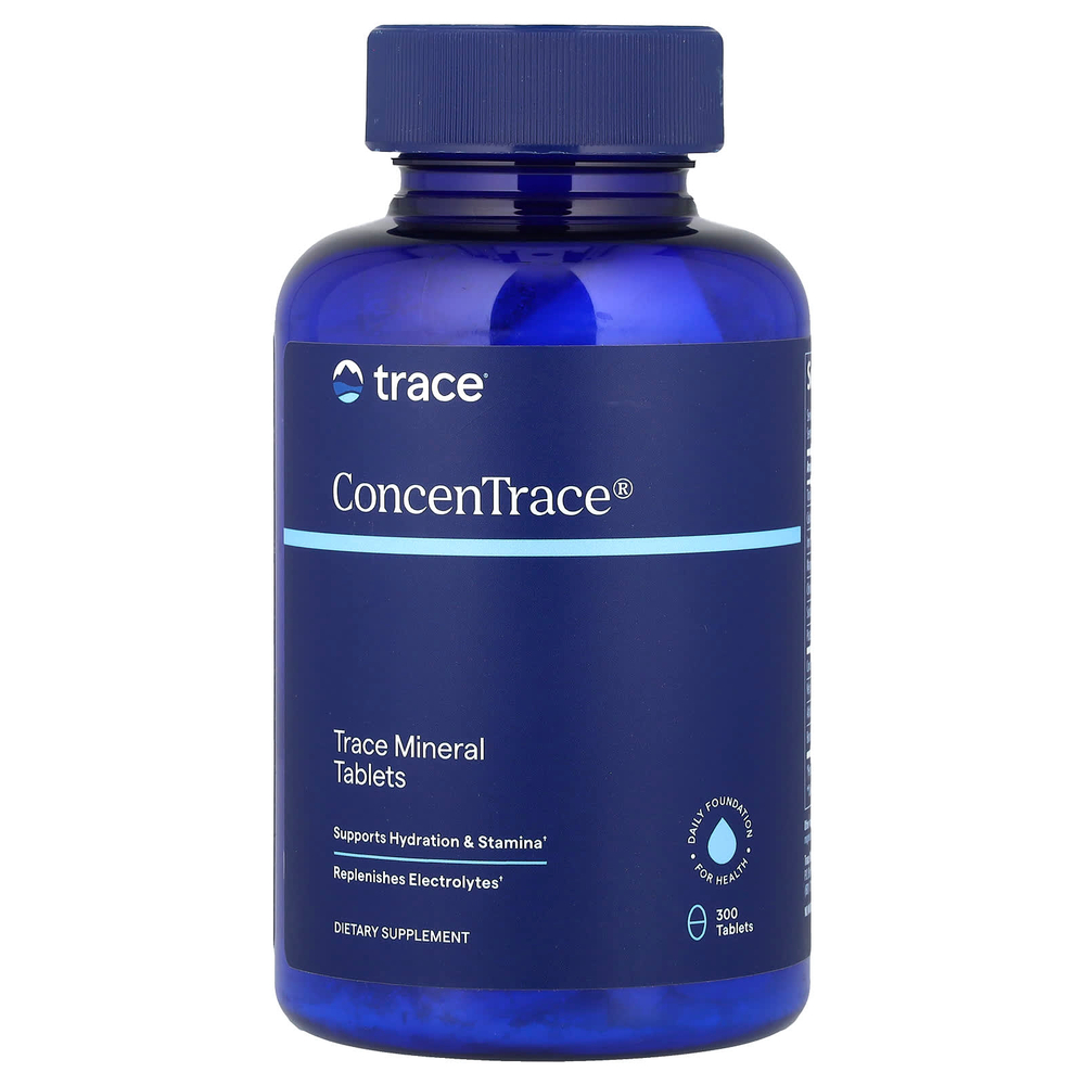 Trace, ConcenTrace, таблетки с минералами и микроэлементами, 300 таблеток