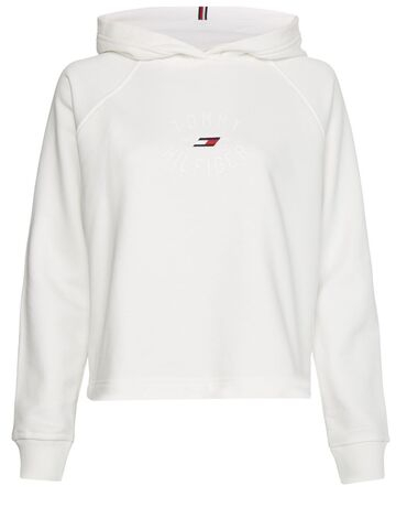 Женская Кофта теннисная Tommy Hilfiger Relaxed TH Graphic Hoodie - белый