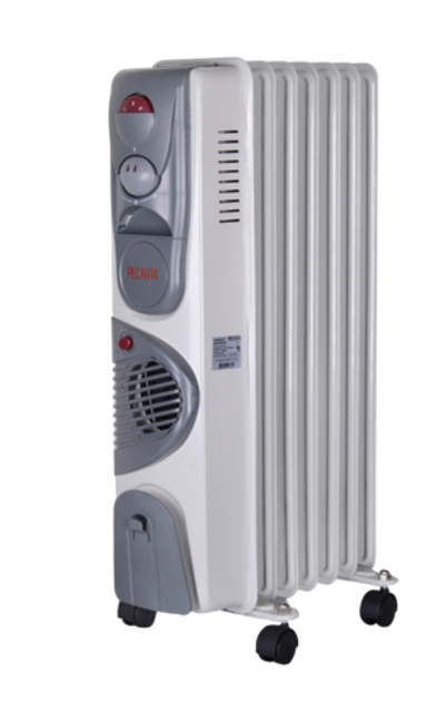 Масляный радиатор РЕСАНТА ОМ-7НВ с вентилятором