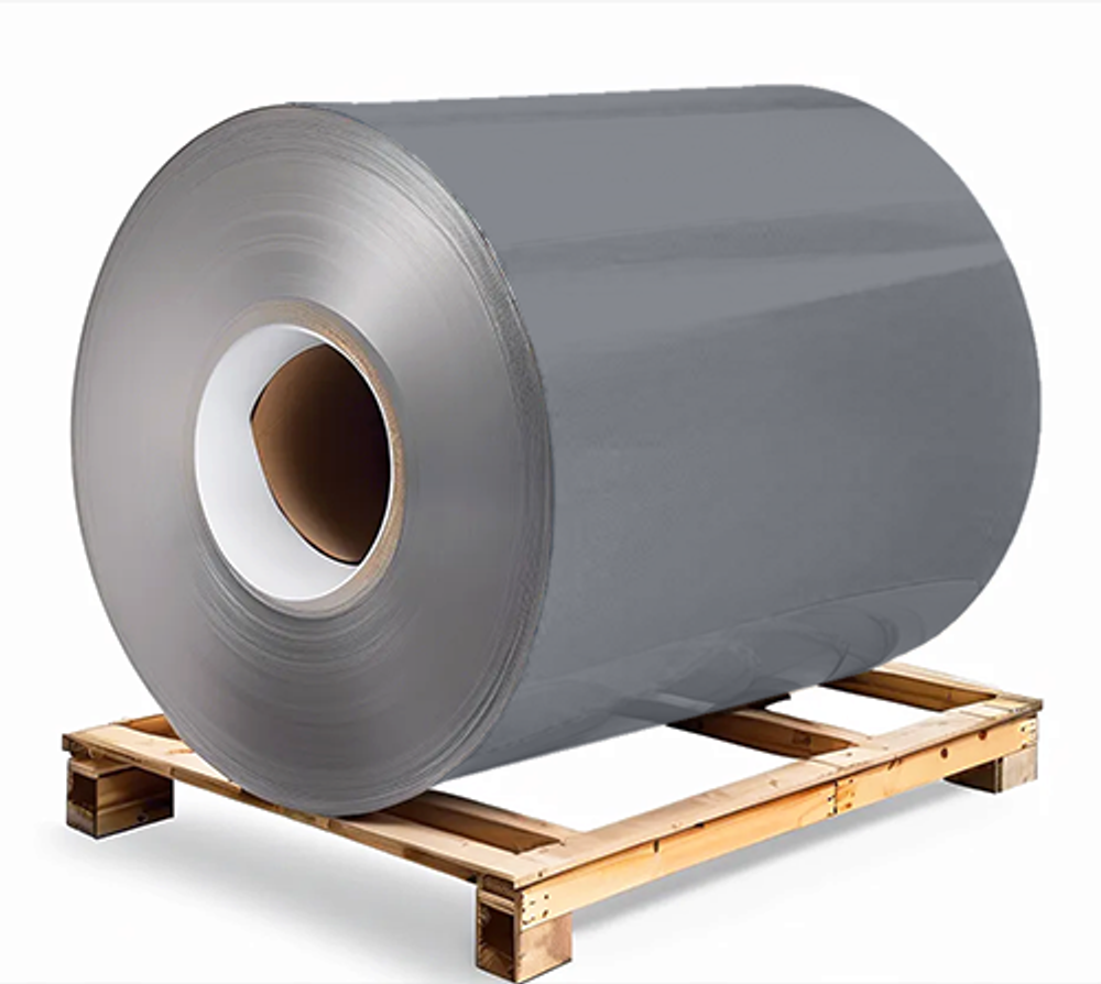 Сталь оцинкованная 0,7х1250х3000 мм RAL 7037 серый мышиный Грунт обр.стороны / защ.пленка