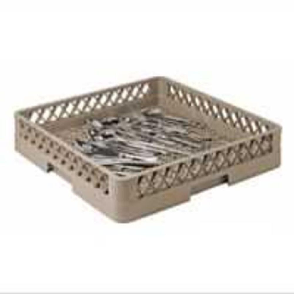 Кассета для мойки столовых приборов без перегородок (дно - мелкая сетка) 50*50*10 см, P.L.
