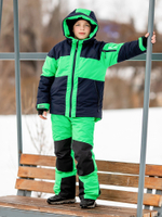 Комплект зимний для мальчика зеленый