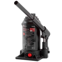 Домкрат бутылочный 12т с клапаном (h min-217мм, h max-407мм) FORCEKRAFT FK-T91204(DS)