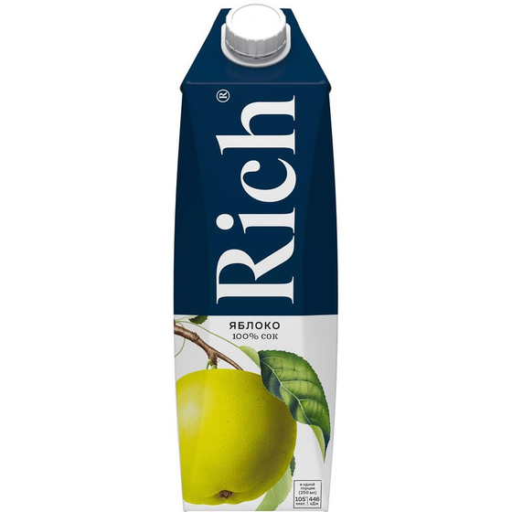 Сок Яблоко 1 л "РИЧ" тетрапак [12]