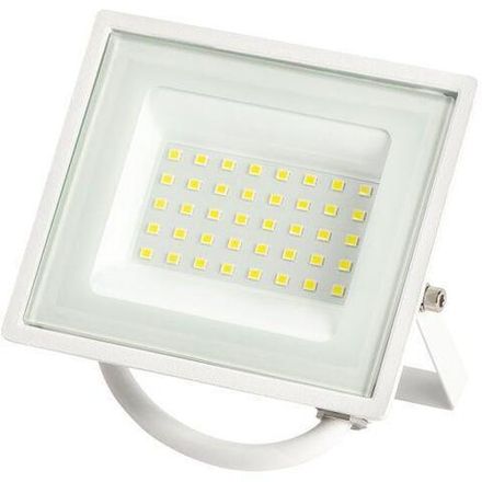 Прожектор светодиодный LPR-023-W-65K-030 30Вт 6500К 2400Лм IP65 уличный бел. ЭРА Б0054641