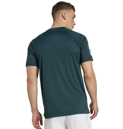 Мужская теннисная футболка Adidas Club Tennis Climacool 3-Stripes - aurora ivy