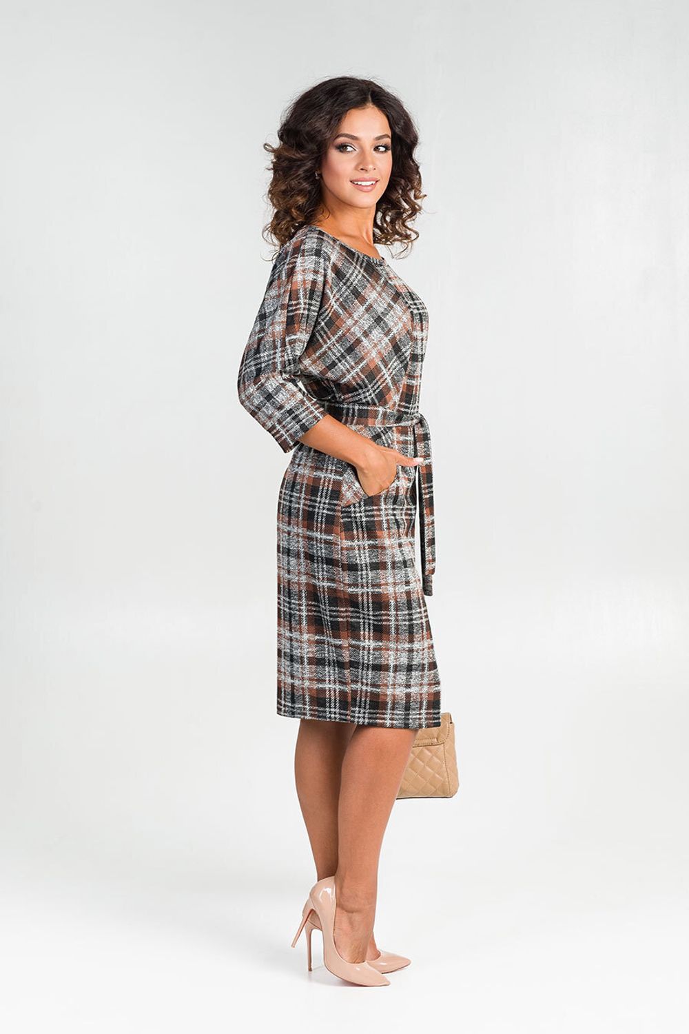 Платье Равшана (46-56) Serenada мокко (Акция)