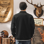 Мужской свитшот с воротником поло