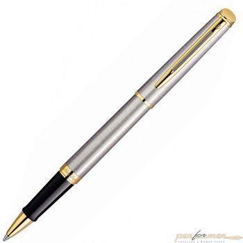 Роллер Waterman Hemisphere Steel GT Fblack (S0920350)