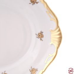 Блюдо овальное Queen's Crown Золотая роза 33 см