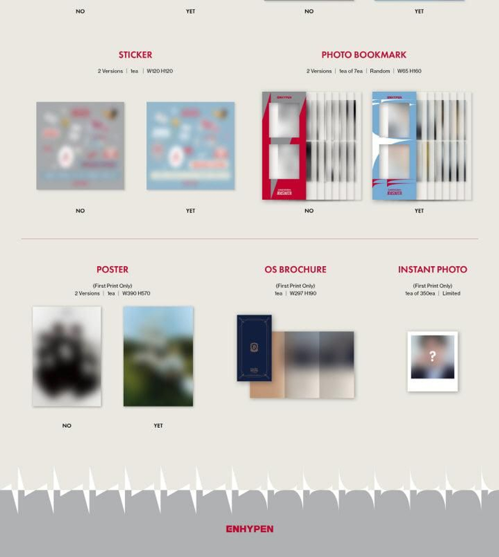 Альбом ENHYPEN - DIMENSION : ANSWER 1st Studio Repackage Album RANDOM Version