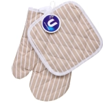 Прихватка в наборе варежкой «Патио», цвет бежевый