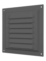 Решетка вен. с сеткой 150*150 метал. серый 1515МЭ