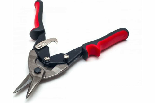 Ножницы по металлу Сервис Ключ с обрезиненными ручками 77330