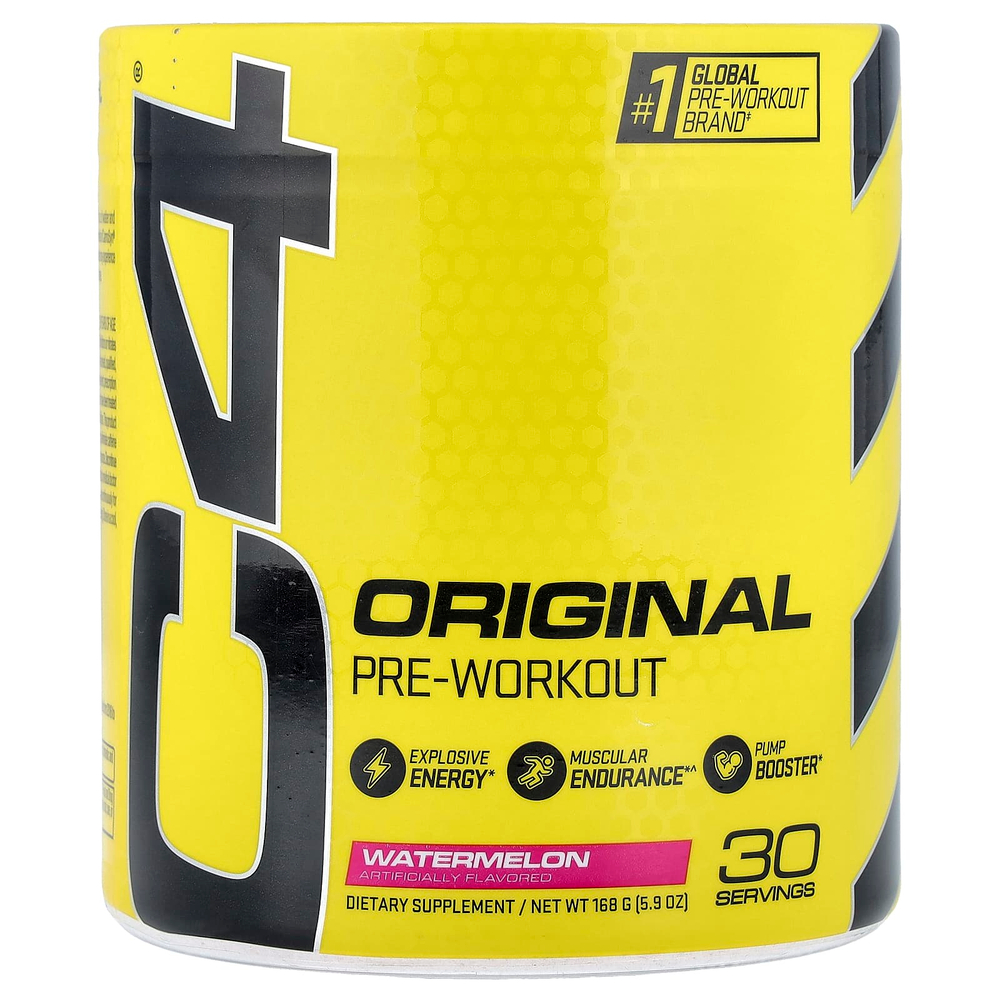 C4 / Cellucor, C4® Original, предтренировочный комплекс, со вкусом арбуза, 168 г (5,9 унции)