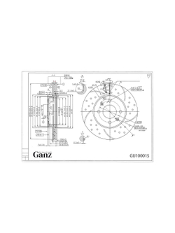 Диск тормозной передний перфорированный PRO-LINE с покрытием (комплект 2 шт) HYUNDAI SOLARIS / KIA RIO III GANZ GIJ10001S
