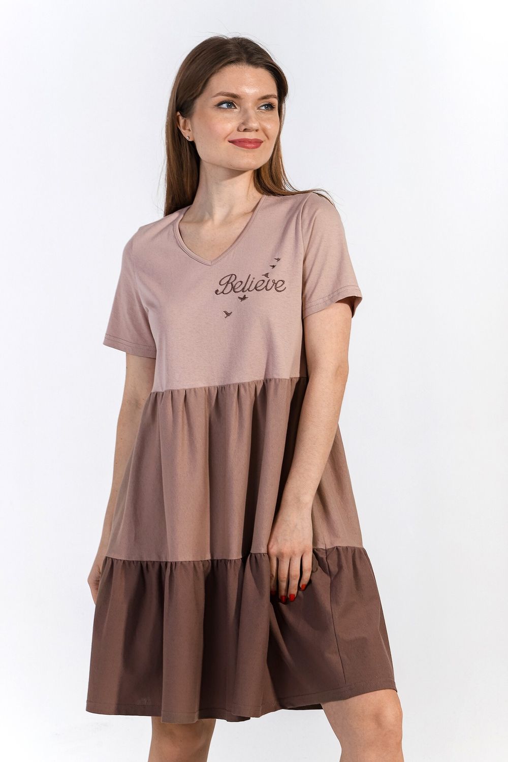 Платье Эксклюзив Виотекс БЕЖЕВЫЙ