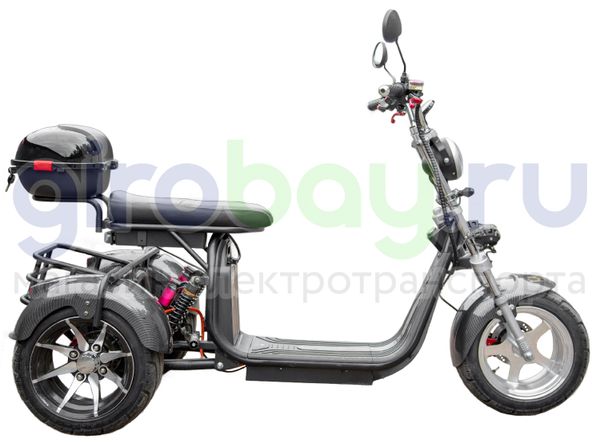 Электроскутер IKINGI X12 PRO TRIKE 3000W - Карбон фото №3