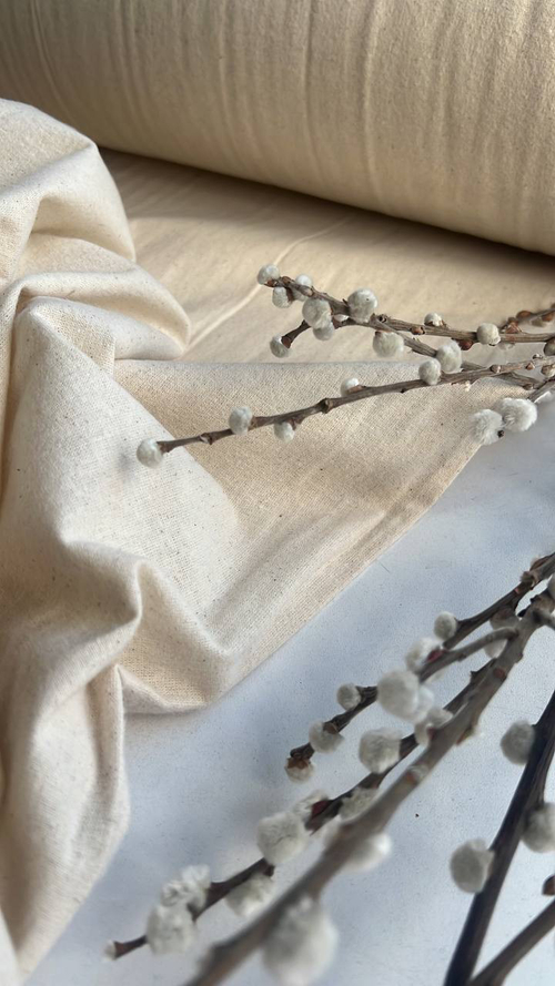 Фланель с двухсторонним начесом natural