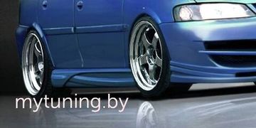 Накладки на пороги INFERNO на Opel Vectra B