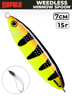 Незацепляйка RAPALA Minnow Spoon RMS07 / 7 см, 15 г, цвет FYBT