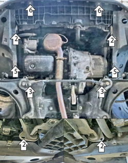 Защита стальная 2 мм двигателя и кпп для Citroen C3 2016-2020 Motodor.71602