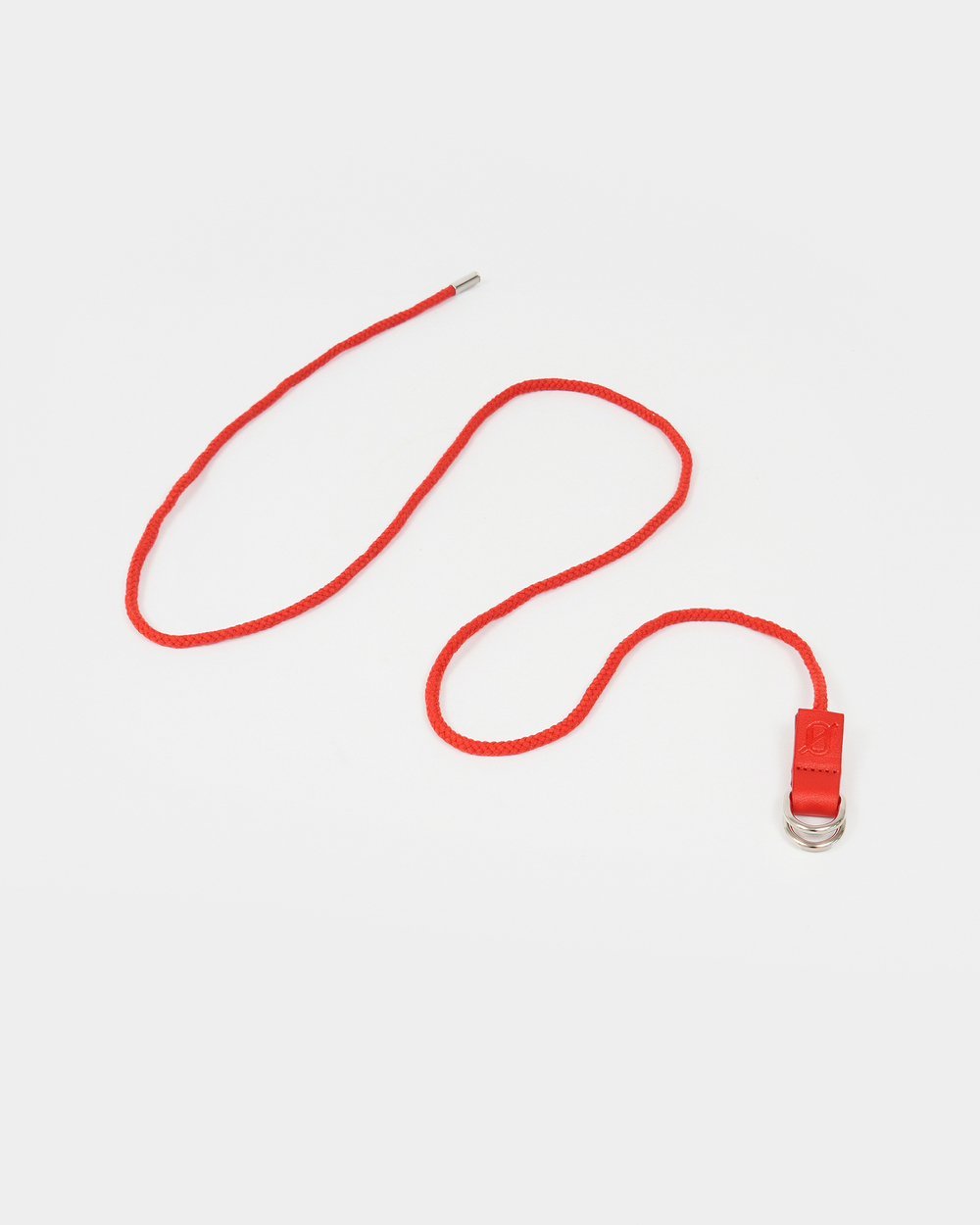 Шнурок одинарный красный