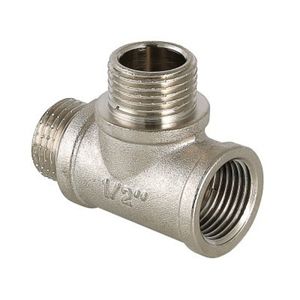 Тройники VALTEC VTr.133.N с двумя переходами на наружную резьбу