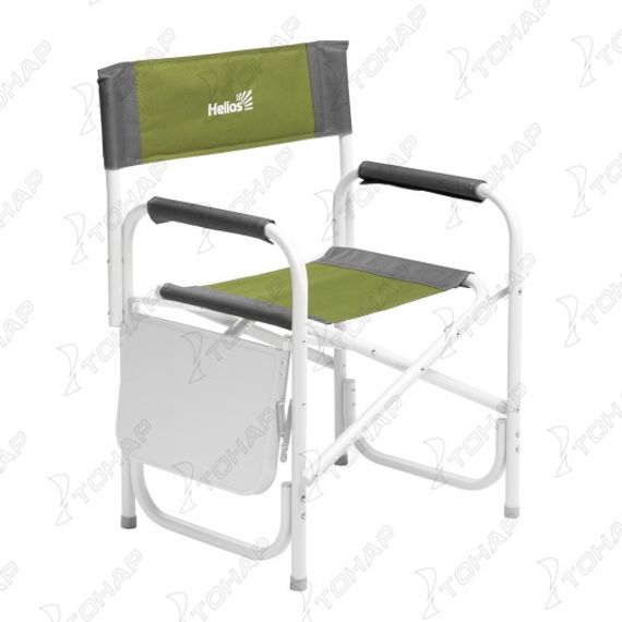 Кресло директорское Helios с отк.стол. серый/зеленый Т-HS-DC-95200T-GG (пр-во ГК Тонар)