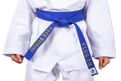 Пояс для тхэквондо ProfSport с вышивкой синий