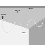 359125 KONST NT23 000 черный База для накладного монтажа светильников 359128-359133 IP20 15-40W 170-265V RAMO