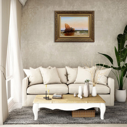 Давид Джанибекян (род. 1968). Камень в море.  2019. Холст, масло.