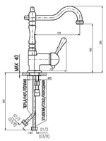 Смеситель для кухни RAV-Slezak LABE L008.5/8SM