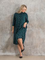 Платье 1329 темно-зеленый Novita (Акция)