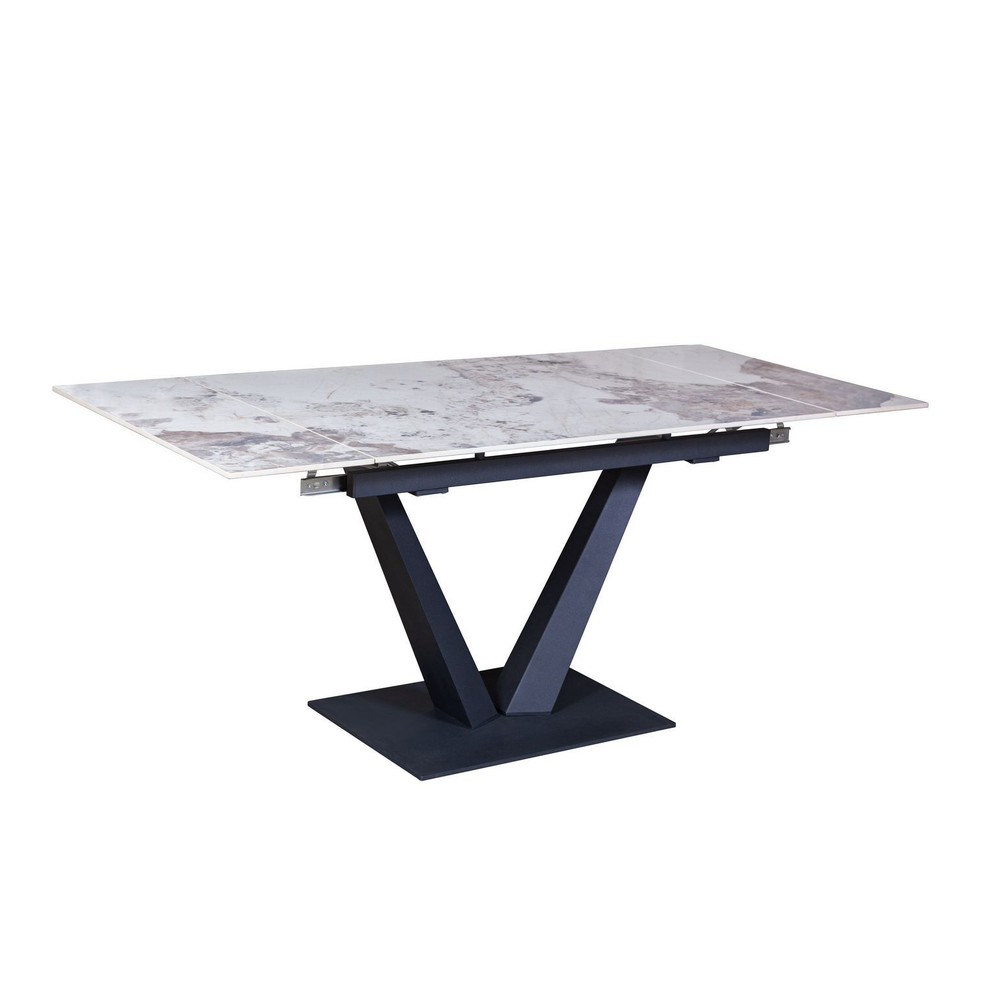 Стол раскладной Malibu (120+30+30), керамика глянцевая Pandora