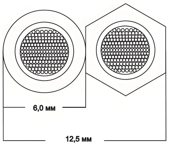 Готовый акустический кабель Van den Hul The Arctic 2х3м с разъемами &quot;лопатка&quot;. Цвет: белый
