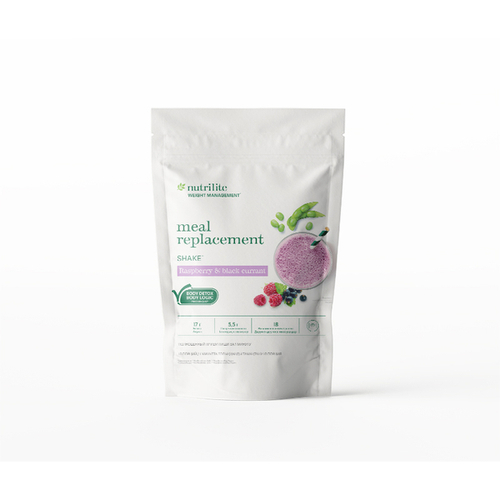 Nutrilite™ Обогащенная смесь для приготовления протеинового коктейля Nutrilite™ Meal Replacement Shake Raspberry & black currant cо вкусом малины и черной смородины