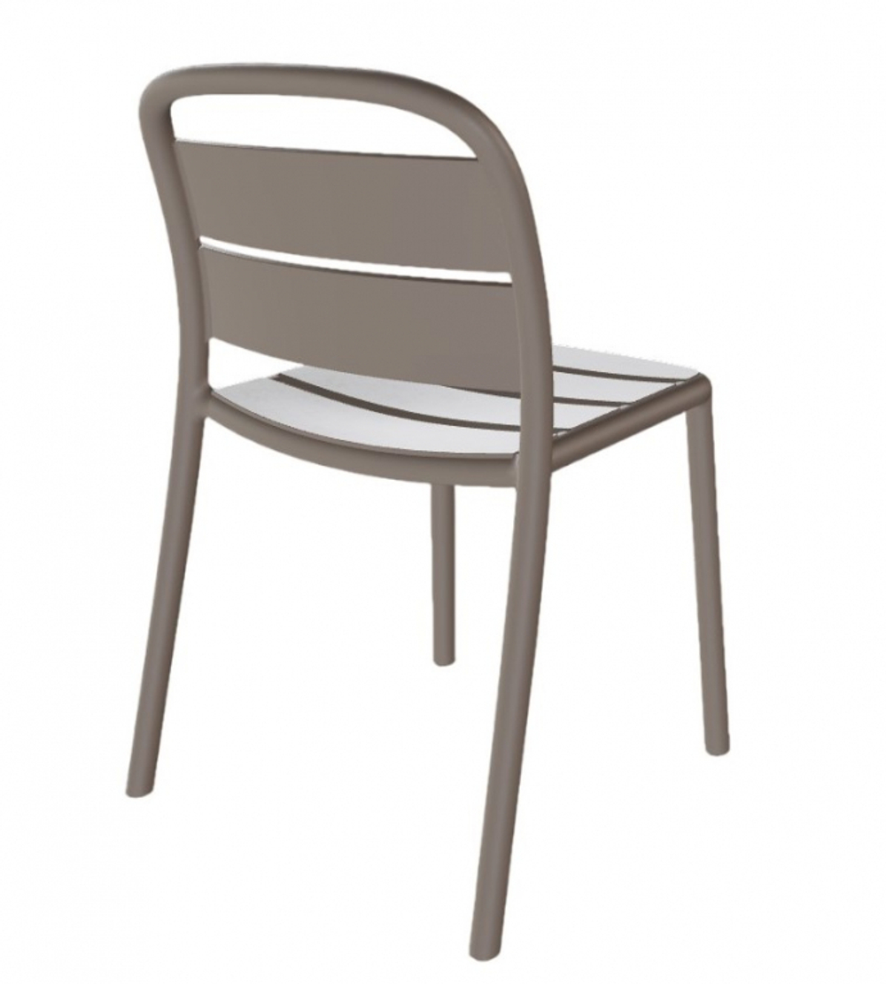 Стул пластиковый Papatya Balat-S, тортора