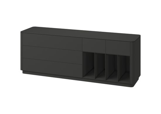 Тумба Tammi 5 ящиков 4 полки ширина 200 см (черный)